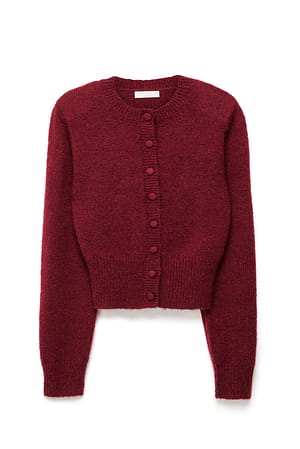 Red Gebreid vest van wolmix