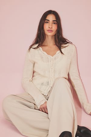 Jersey de punto de mezcla de lana