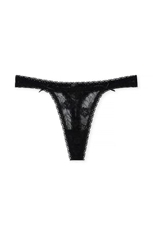 Black Lace Thong