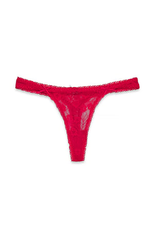 Red Lace Thong