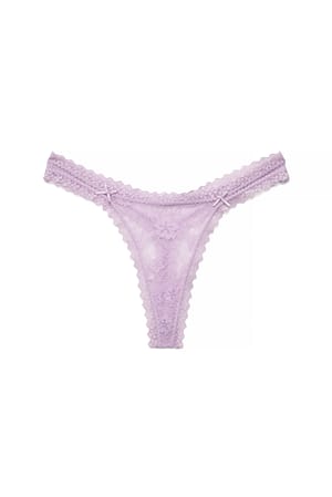 Dusty Lilac Spitzen-String