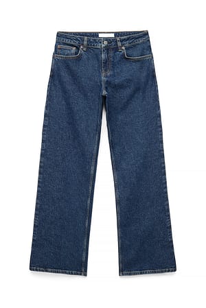 Dark Blue Lane jeans met lage taille