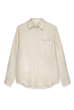 Beige Linen Shirt