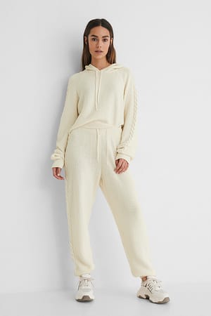 Offwhite Recycelte hochgeschnittene Sweatpants