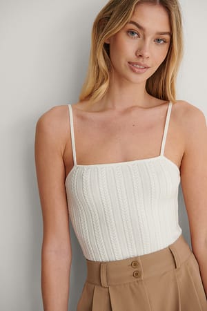 Cable Knit Singlet