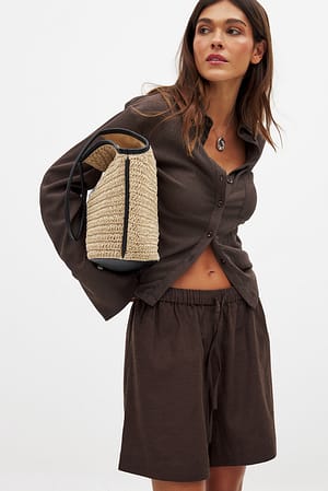 Lange shorts med mellemhøj talje