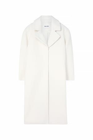 Off White Lång strukturerad kappa