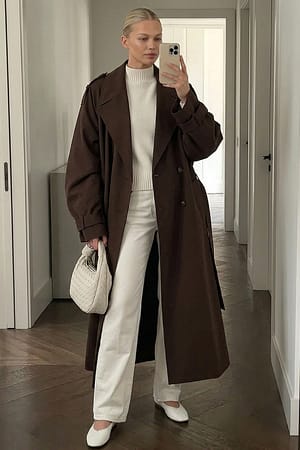 Brown Long Trenchcoat