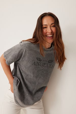 Black Los Angeles Oversized T-shirt
