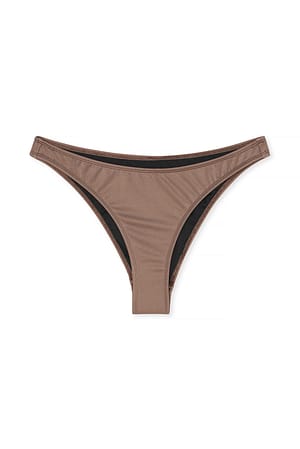 Brown Bikinitruse med lavt snitt