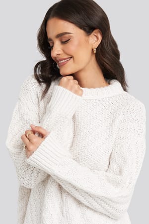 Light Beige Mirror Sweater