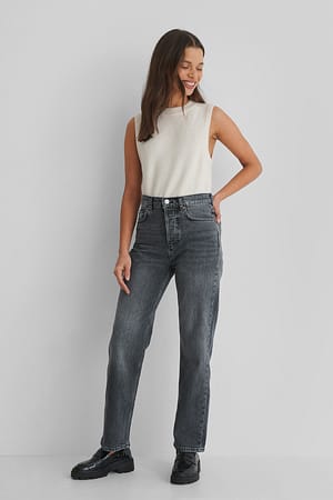 Dark Denim Kurze Jeans