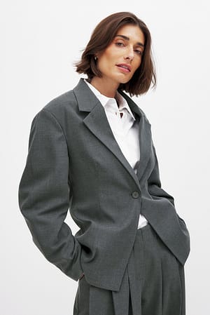Marked Waist Blazer