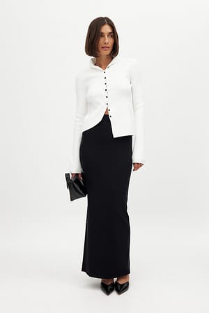 Maxi Back Slit Skirt