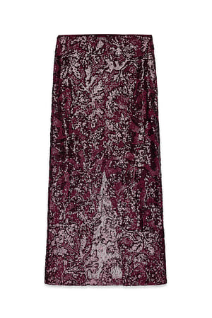 Plum Maxirock aus Spitze mit Pailletten