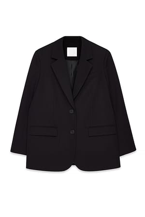 Black Maxi oversized blazer