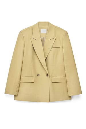 Kakhi green Maxi Oversized Blazer
