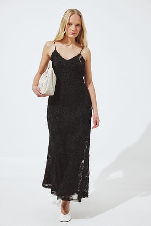 Black Maxi Slip Dress