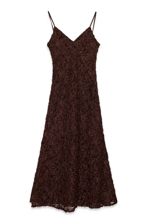 Dark Brown Maxi Slip Dress