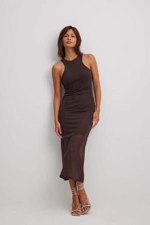 Mesh-Midikleid
