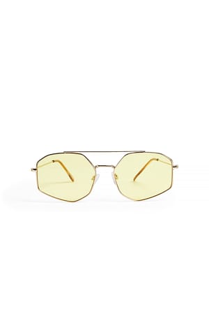 Yellow Solbriller med metalstel