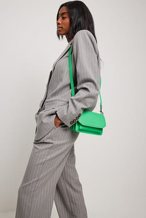Strong Green Micro Crossbody Compartment Bag