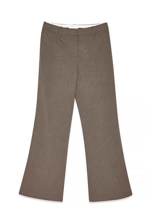 Brown Schlaghosen mit mittlerer Taille