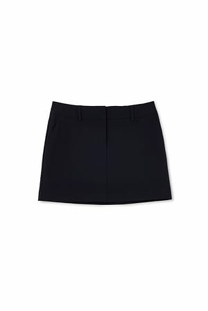 Black Falda mini con detalle de cinturón<