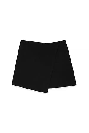 Black Minifalda cruzada