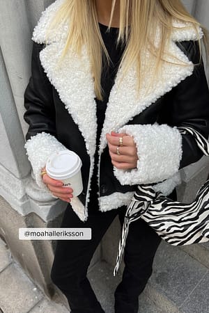 Black Zebra Knotted Soft Bag