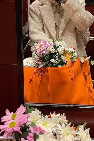 Orange Oversize toteväska