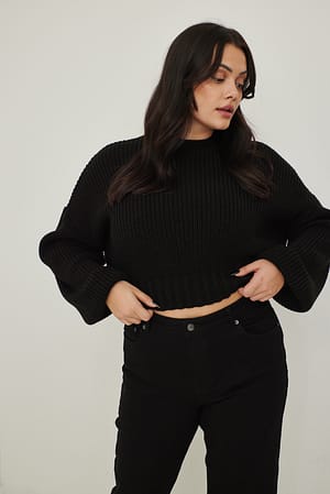 Black Kort strikkegenser