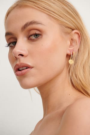 Gold Ensemble de boucles d'oreilles plaquées or
