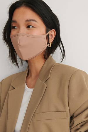 Light Brown 2-pakning masker med god passform