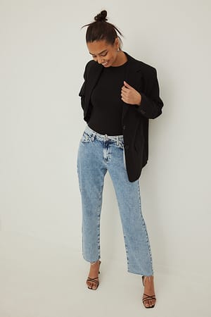 Acid Blue Detaljerad denim