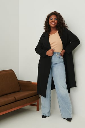 Black Belted Coat