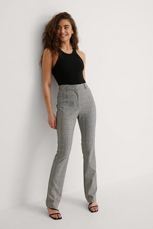 Check Checked Flared Pants