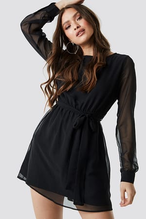 Black Chiffon Dress