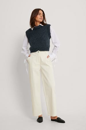 Offwhite Hose Mit Kordelzug