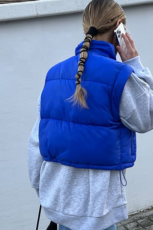 Blue Kort vadderad väst