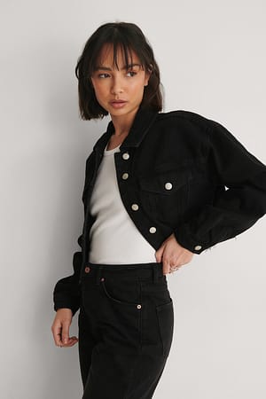 Black Veste en jean biologique