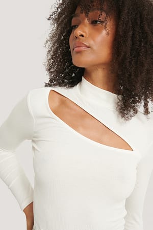 Cut Out Rib Top