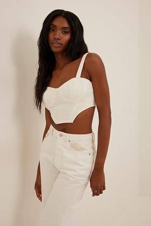 Offwhite Denim Bralette