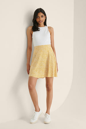 Yellow Flower Vid Minikjol