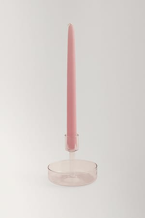 Purple Glass Candlestick