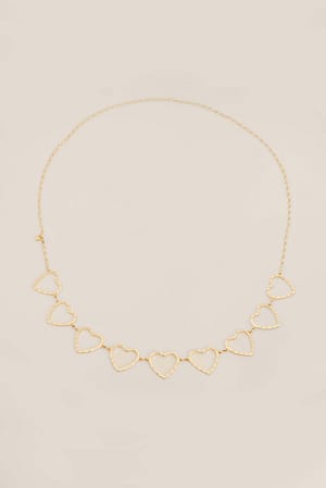 Gold Hearts Belly Chain