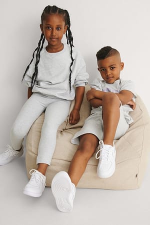Light Grey Melange Leggings basique bio