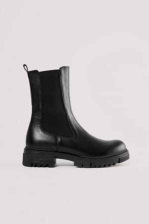 Bottines en cuir