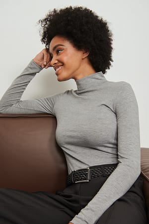 Long Sleeved Turtle Neck Sweater