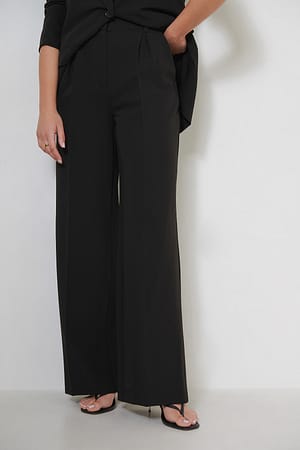 Black Losse nette broek